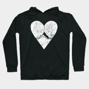 Mountain Love White Design Hoodie